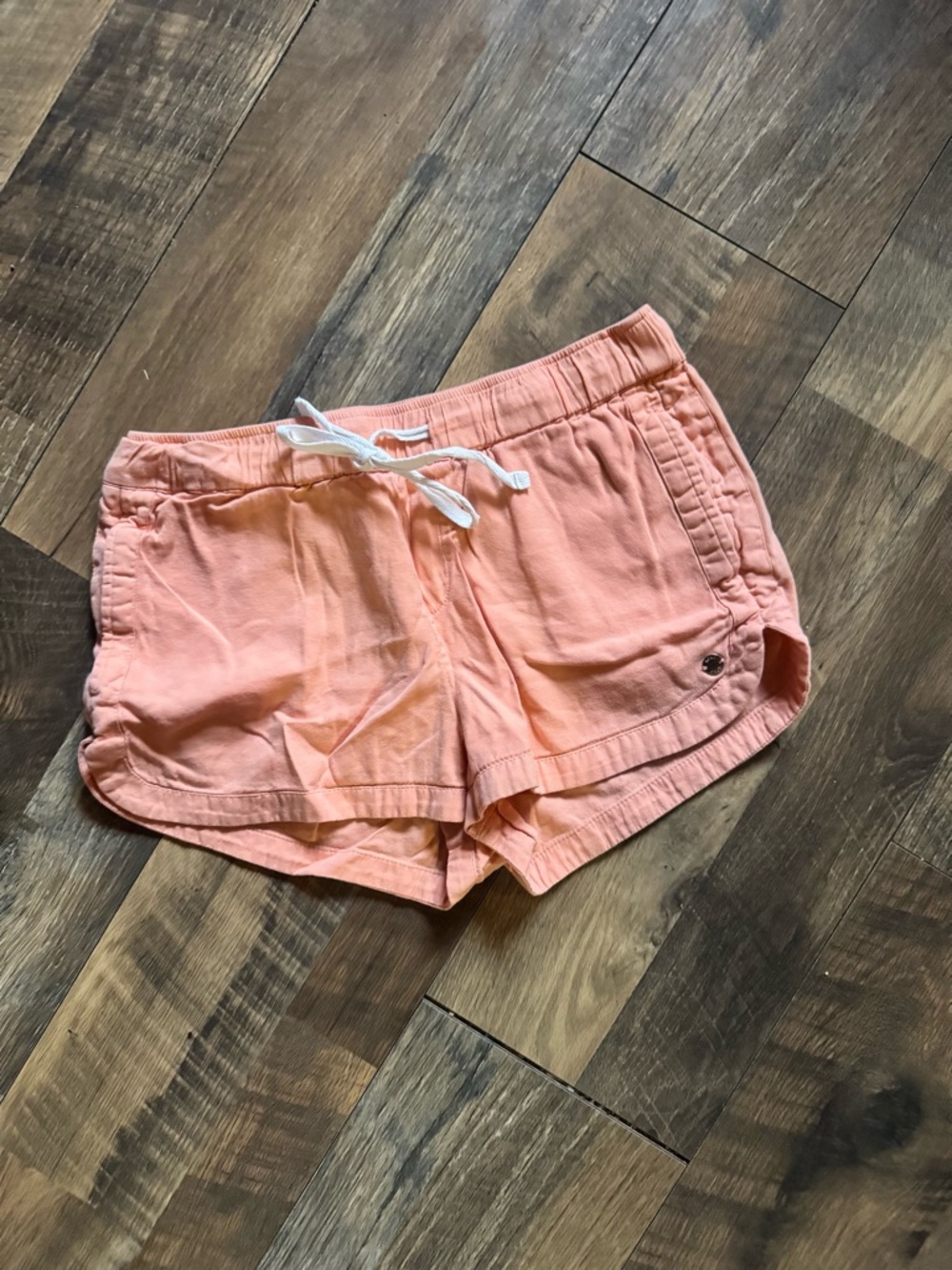 Roxy Peach Drawstring Athletic Shorts